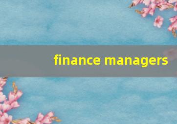 finance managers